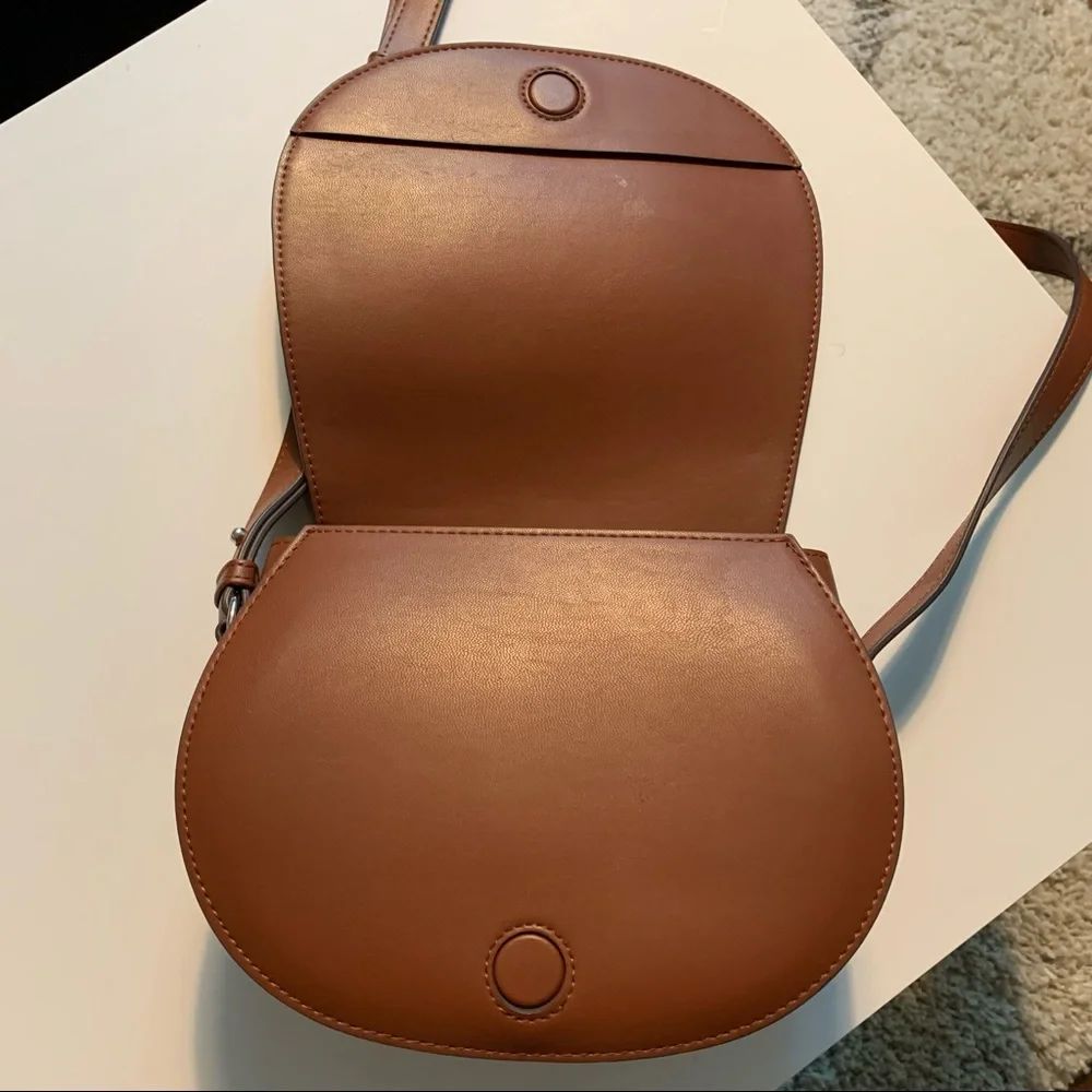 Uniqlo Brown Saddle Crossbody Bag